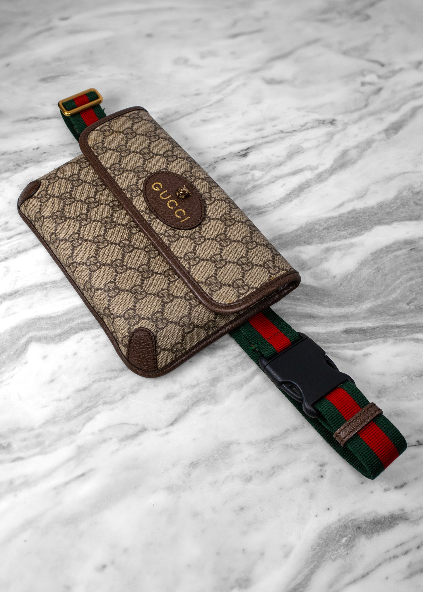 Gucci GG Supreme Monogram Neo Web Belt Bag