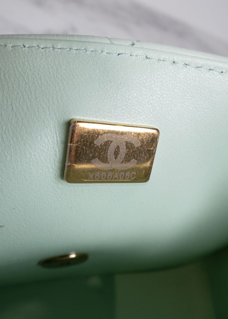 Chanel Small Quilted Mint Green Mini Bag