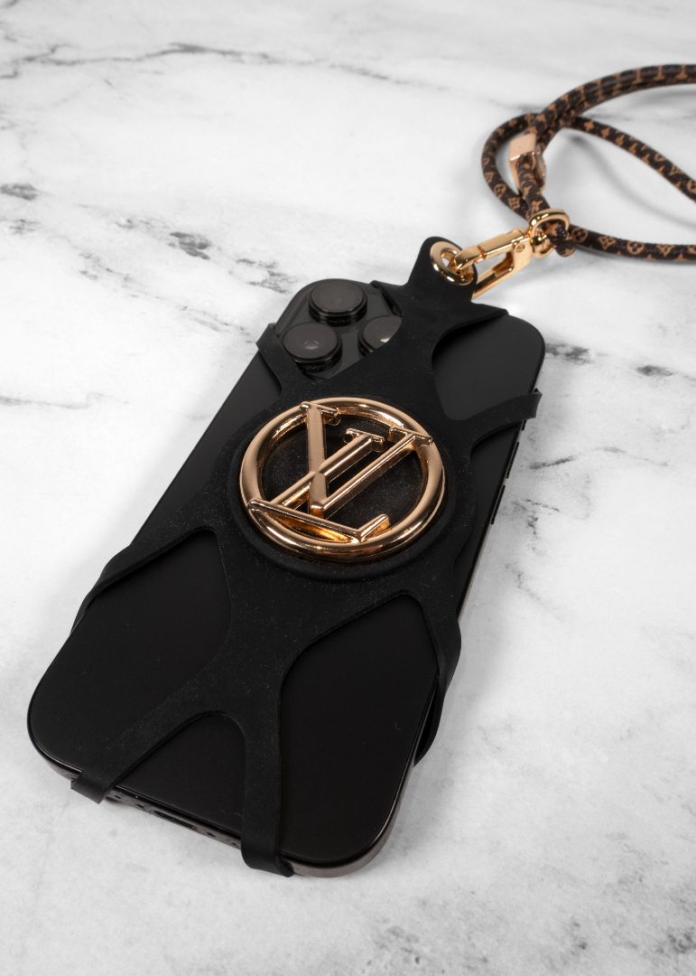 Louis Vuitton Louise Phone Holder Monogram Black