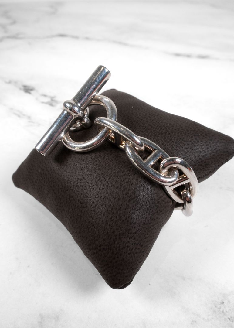 Hermes Silver "Chaines D'ancre" Chain Bracelet