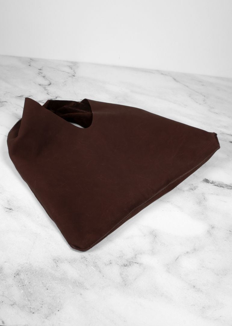 The Row Brown Suede Small Tote Bag