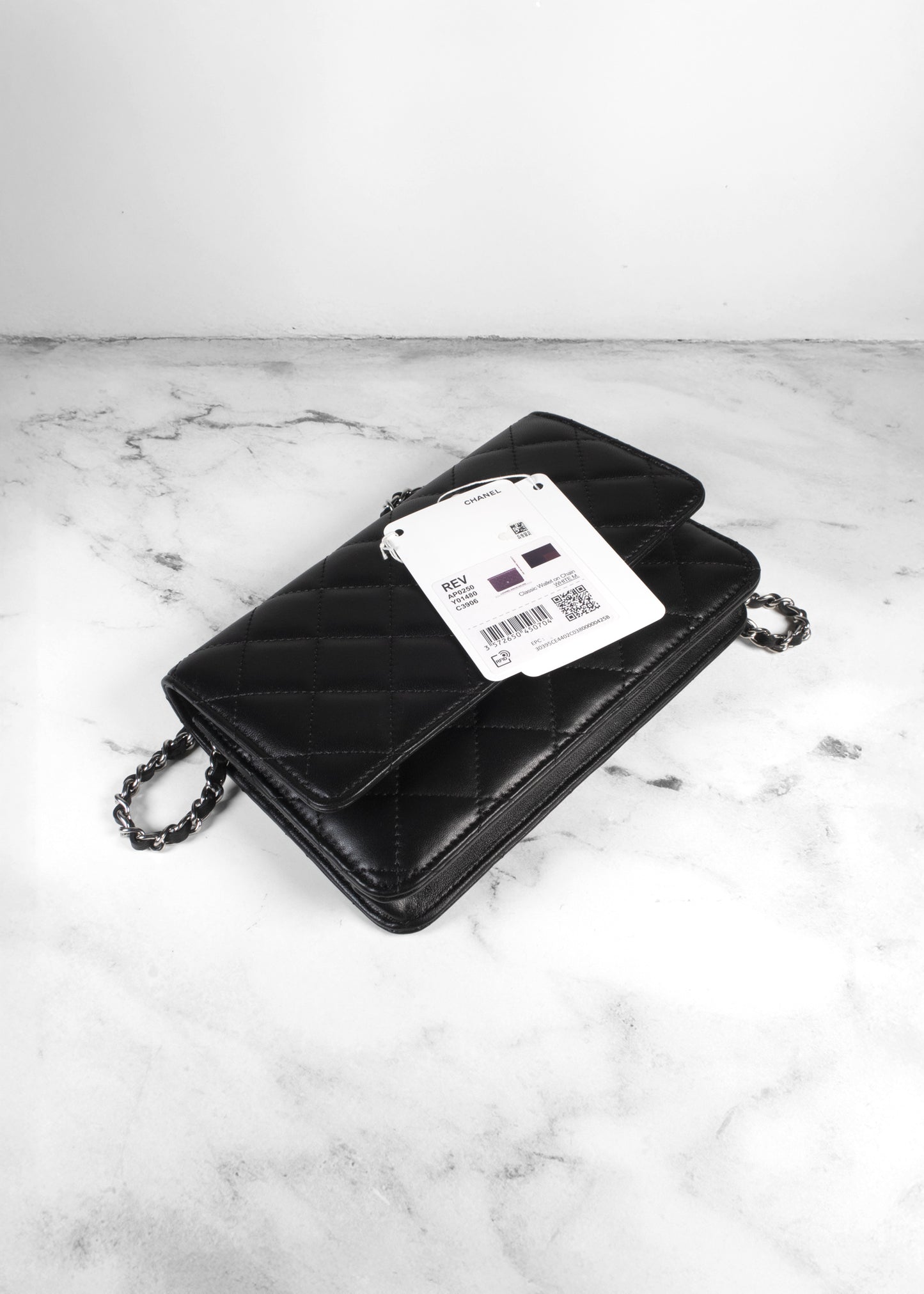Chanel Lambskin Classic Quilted Wallet On Chain