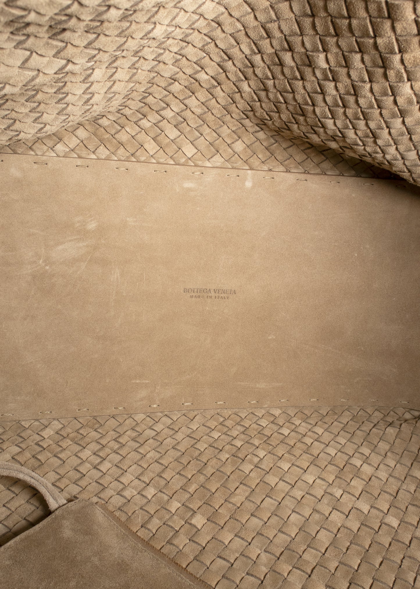 Bottega Veneta Cabat Intrecciato Suede Tote