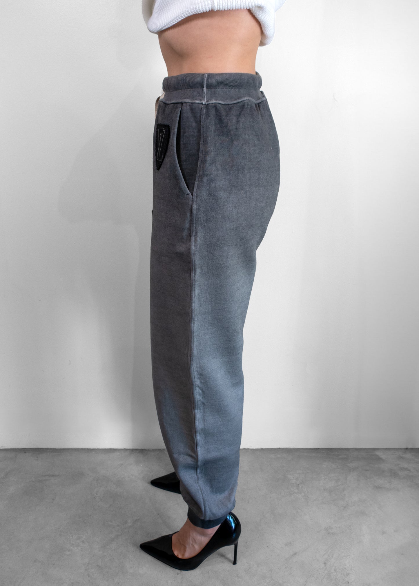 Louis Vuitton Over-dyed Cotton Sweatpants With Lv Patch