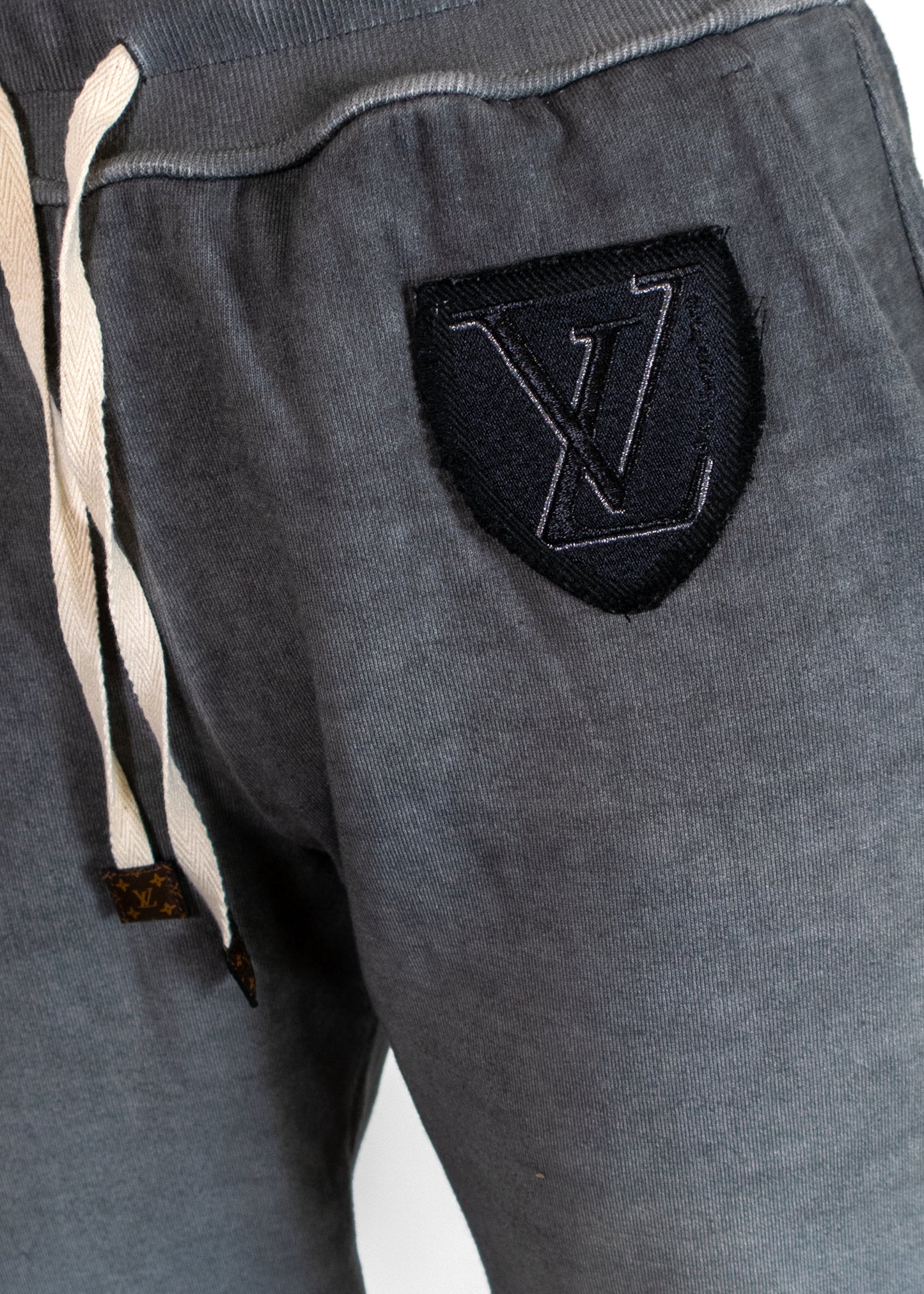 Louis Vuitton Over-dyed Cotton Sweatpants With Lv Patch