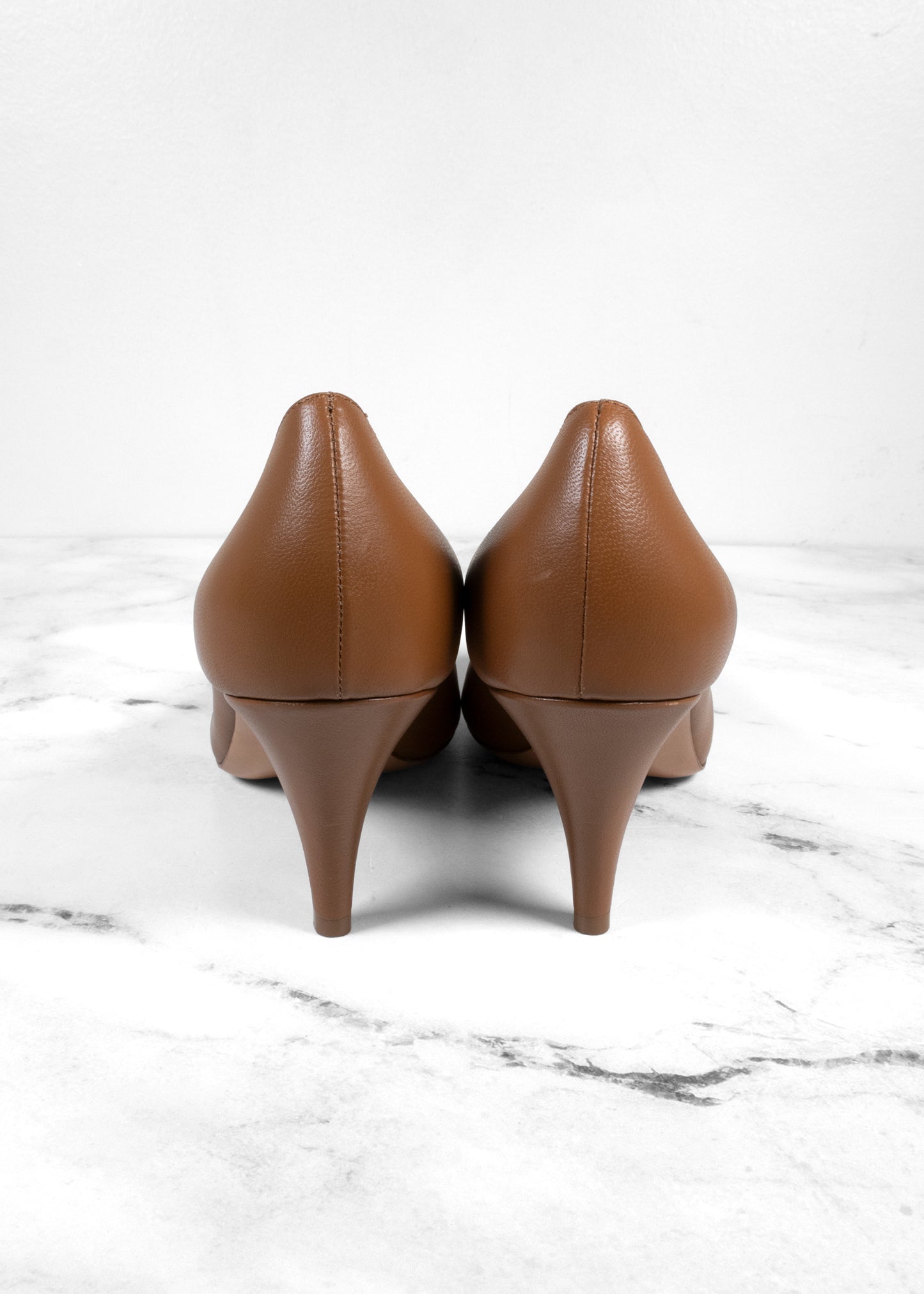 Khaite Leather Pointed-Toe Pumps