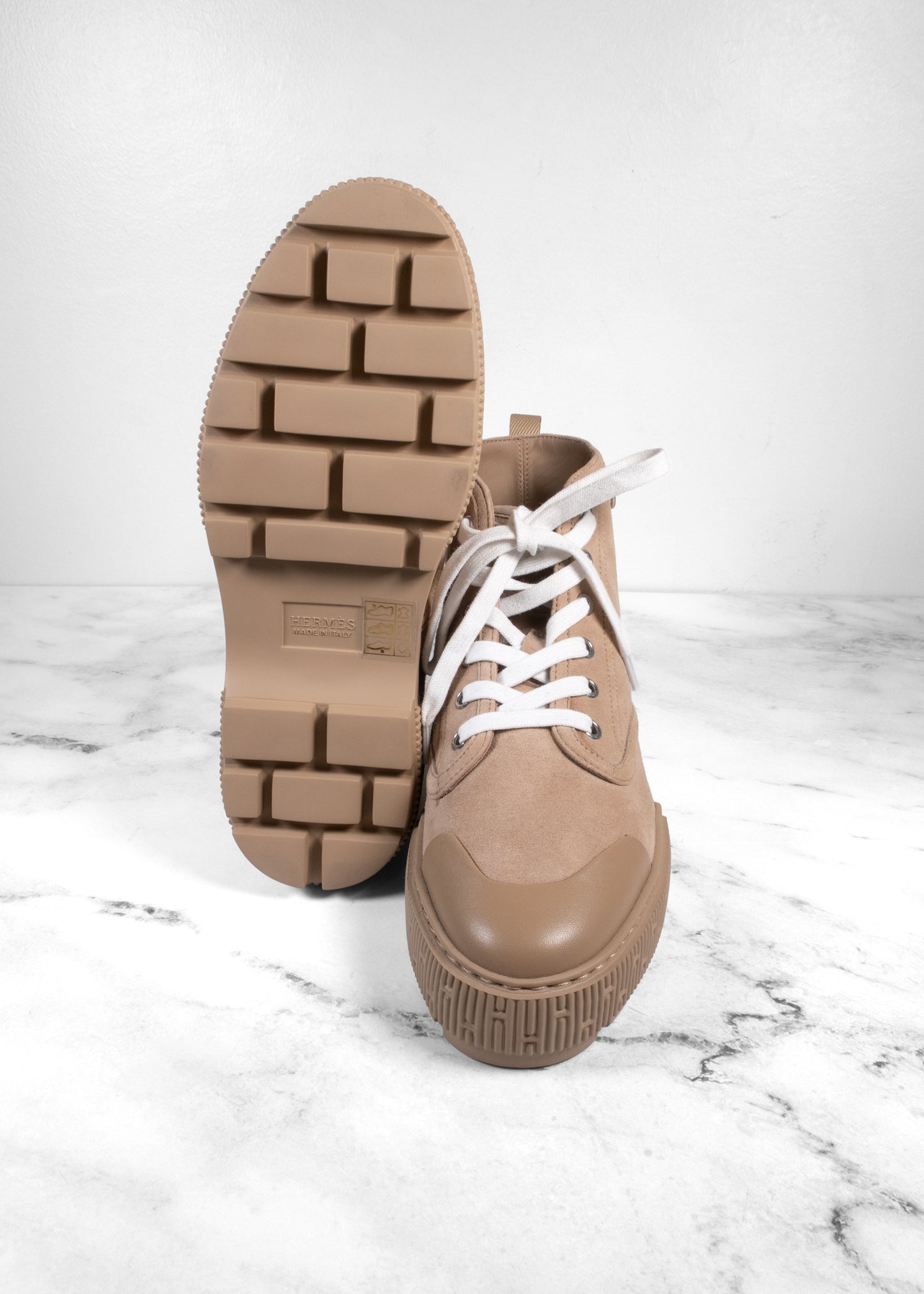 Hermès Suede Fresh Ankle Boots
