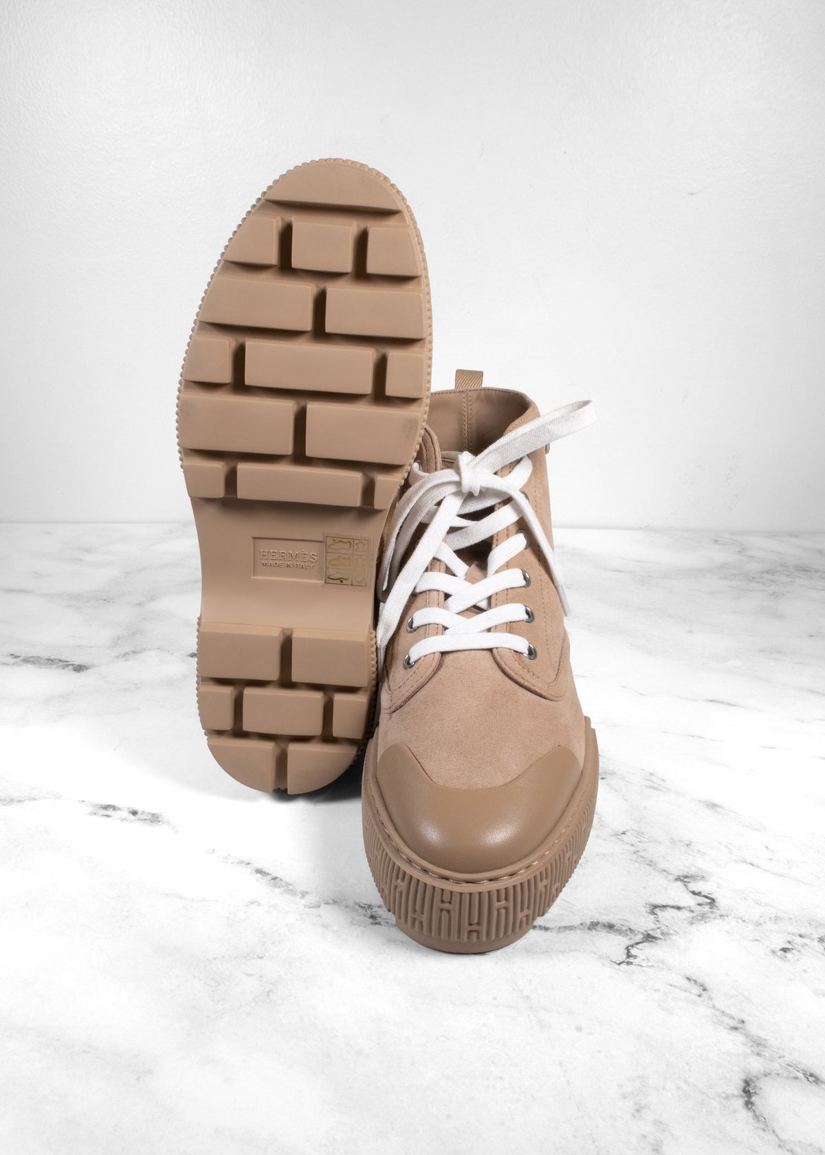 Hermès Suede Fresh Ankle Boots