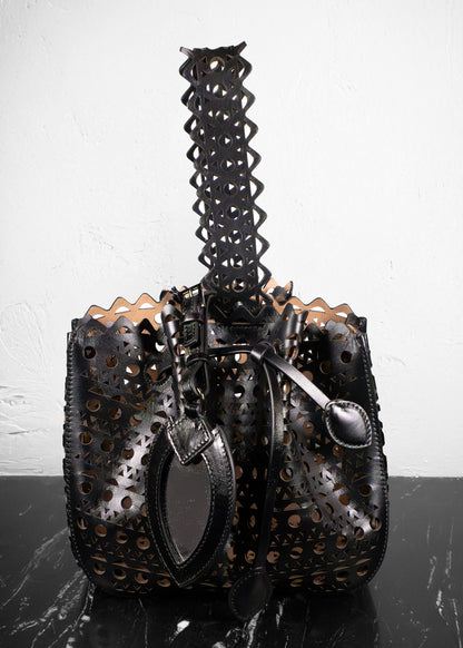 Alaïa Black Rose Marie Bag