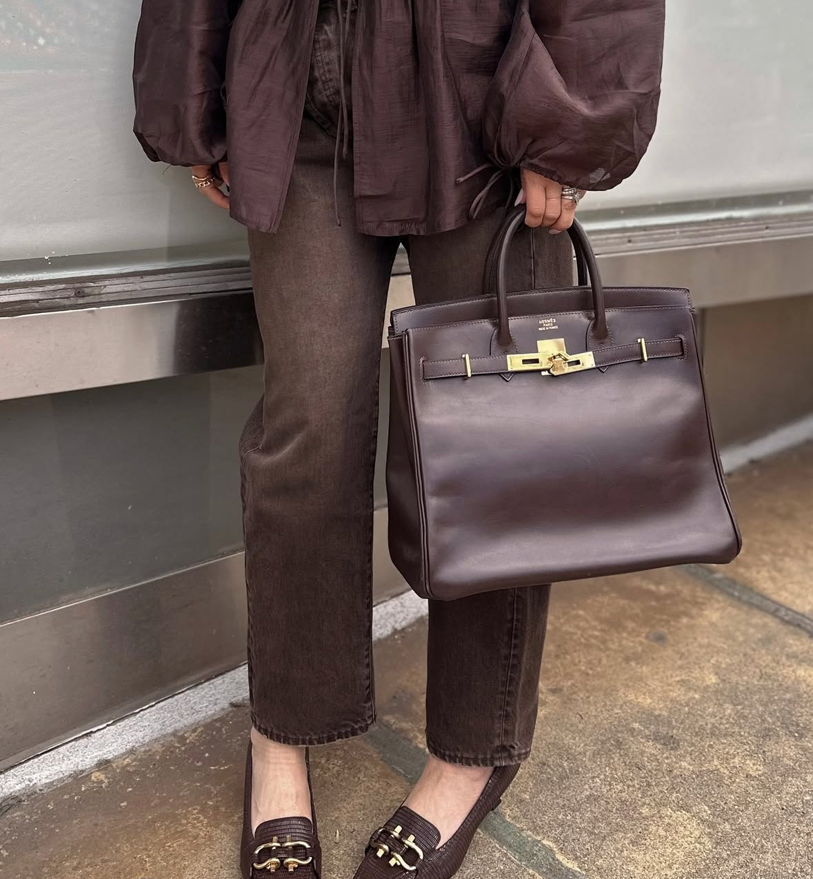 Hermès Birkin 35 Leather Handbag