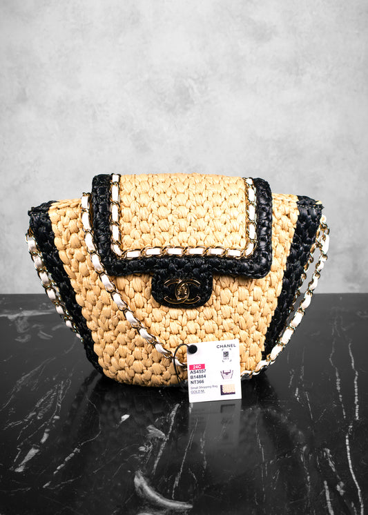 Chanel Raffia Flap Shoulder Bag