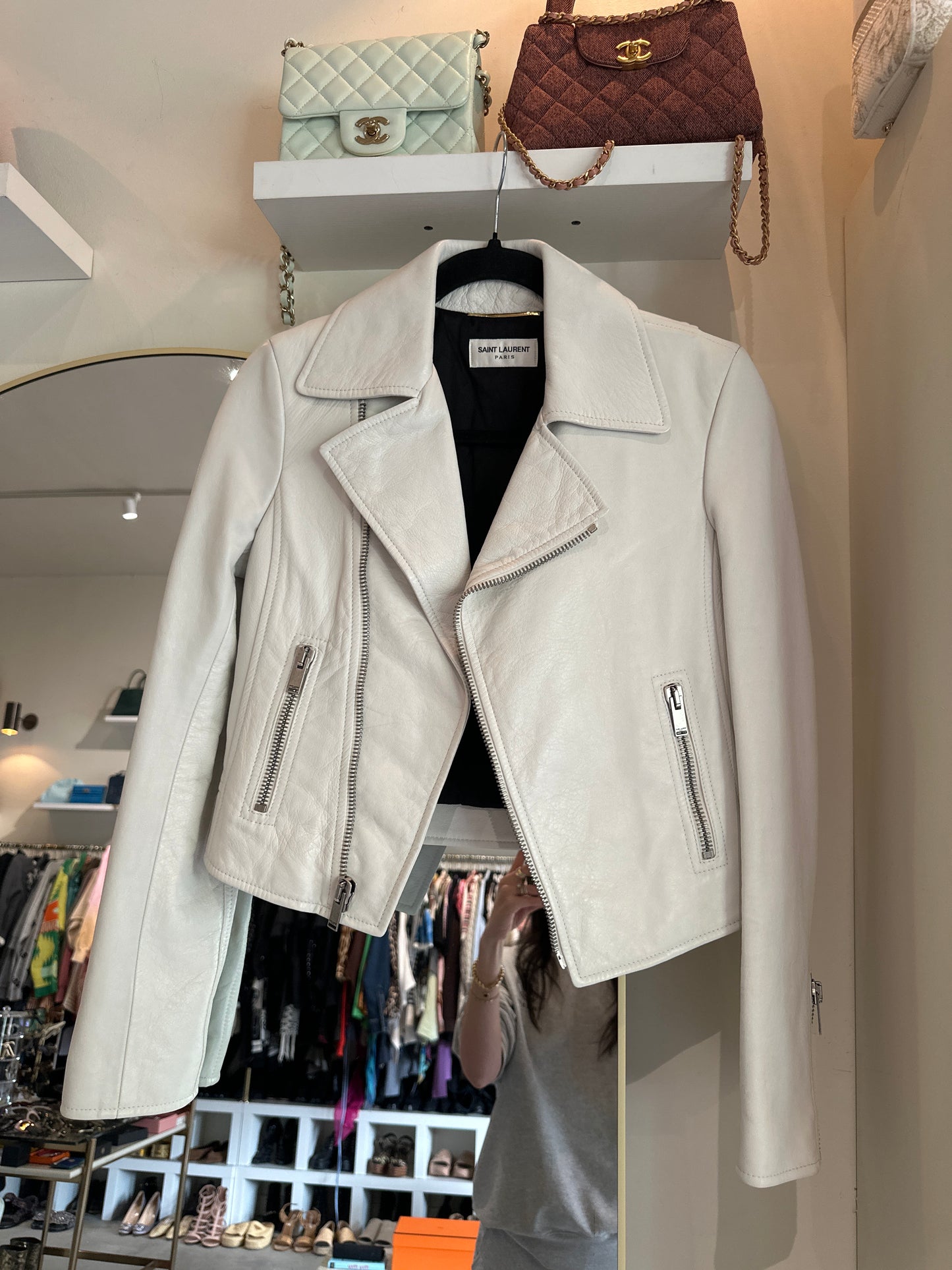 Saint Laurent leather jacket