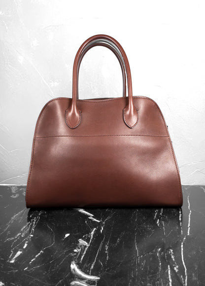 The Row Polished Saddle Calfskin Soft Margaux