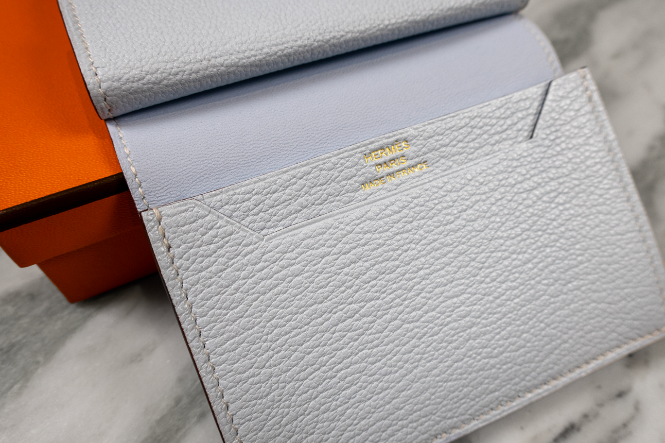 Hermès 2022 Bearn Mini H Logo Wallet