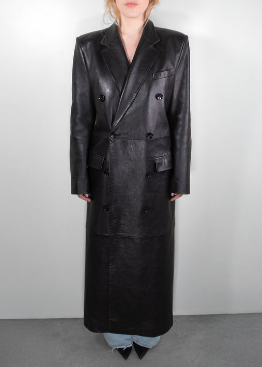 Magda Butrym Leather Trench Coat