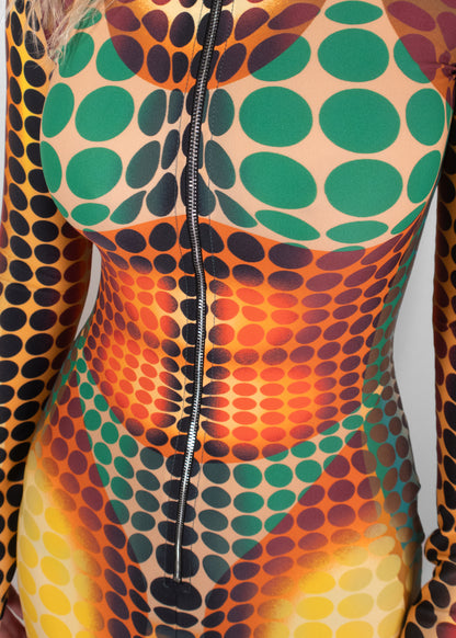 Jean Paul Gaultier Dot-print Midi Dress