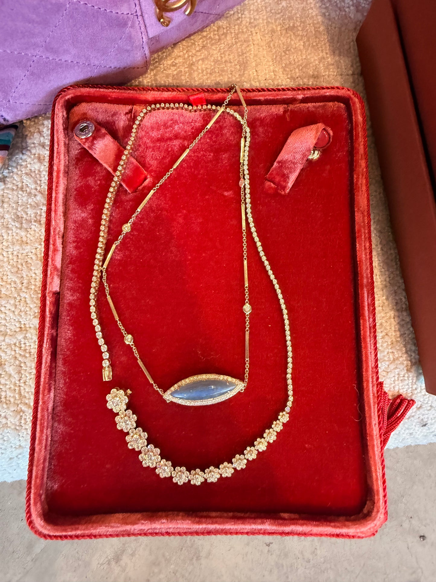 Jaquie Aiche Gold Chain Custom-Made Diamond Necklace