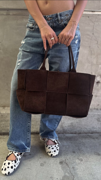 Bottega Veneta Suede Arco Maxi Tote