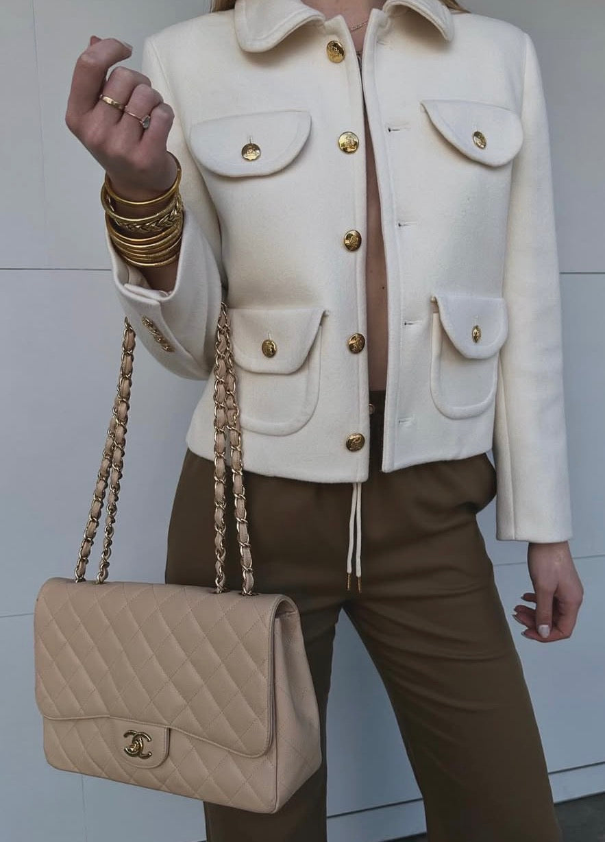 Chanel Caviar Quilted Jumbo Single Flap Bag