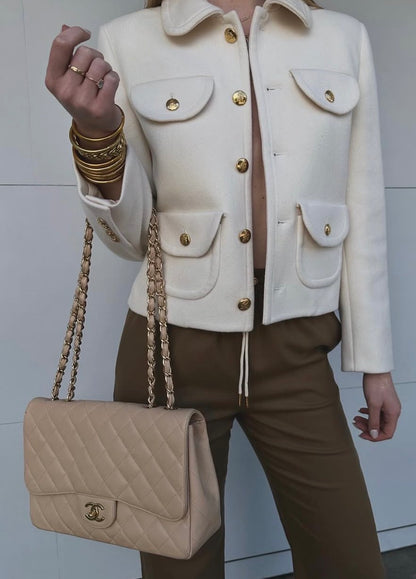 Chanel Caviar Quilted Jumbo Single Flap Bag