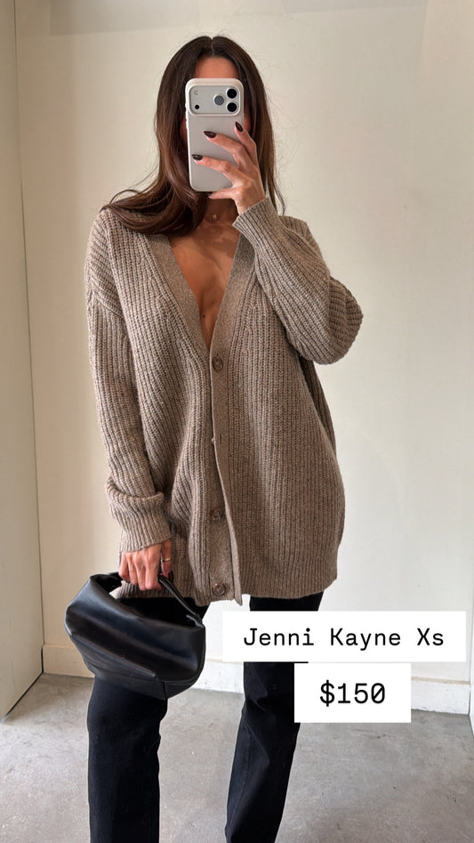 Jenni Kayne Brown Cardigan Size Xs