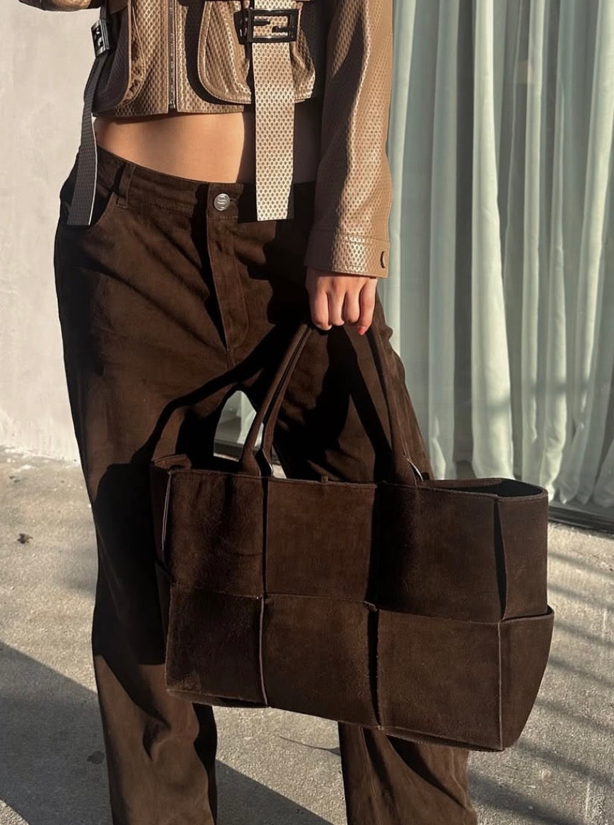 Bottega Veneta Suede Arco Maxi Tote
