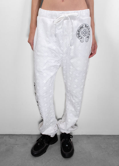 Chrome Hearts White Printed Joggers