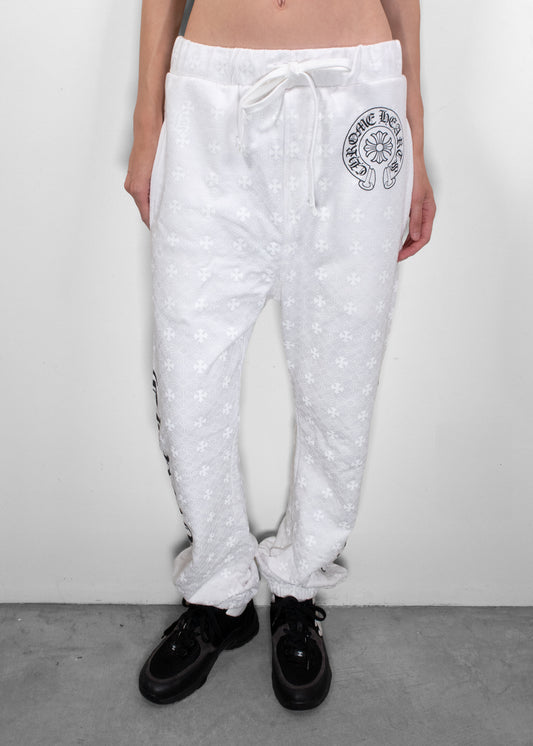 Chrome Hearts White Printed Joggers