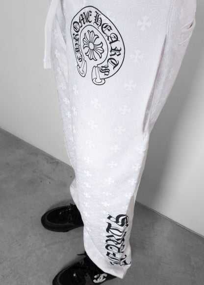 Chrome Hearts White Printed Joggers