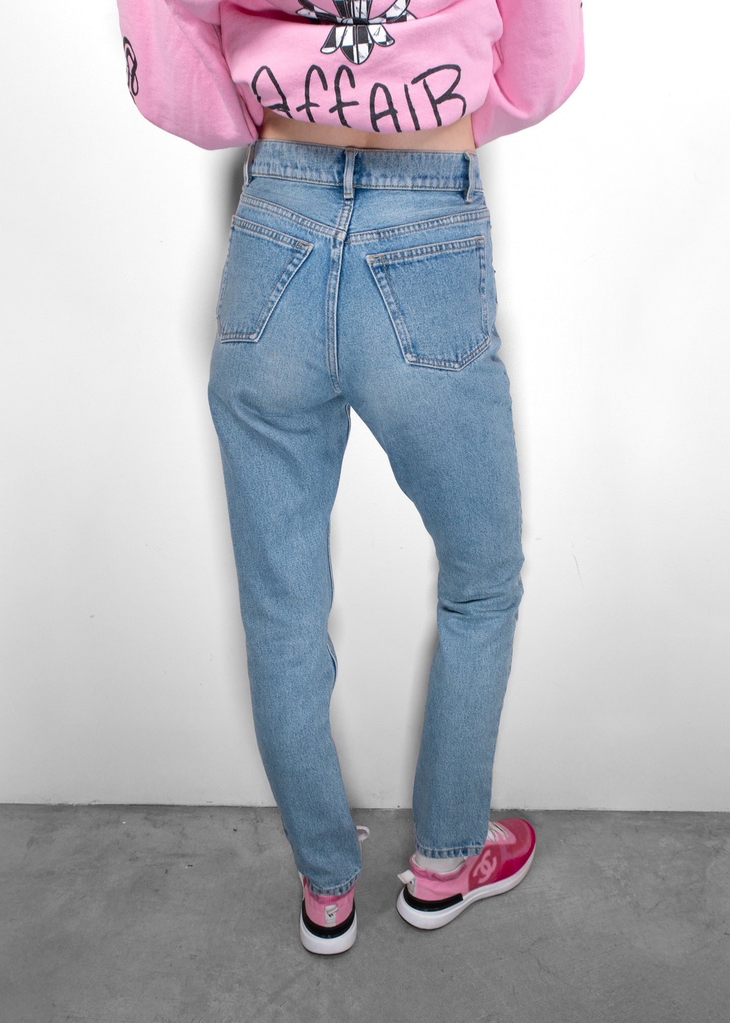 Balenciaga Blue High Rise Skinny Jeans