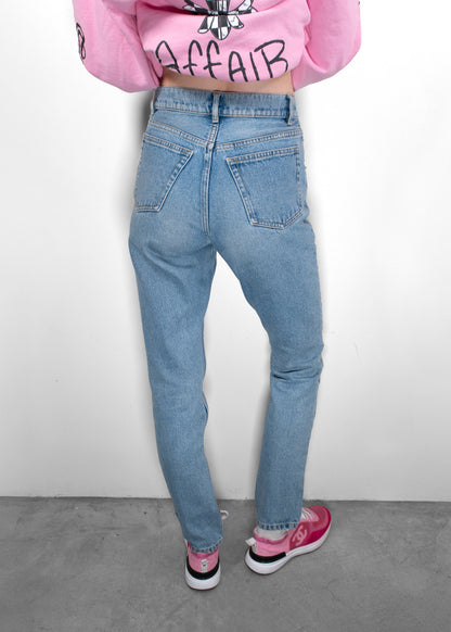 Balenciaga Blue High Rise Skinny Jeans