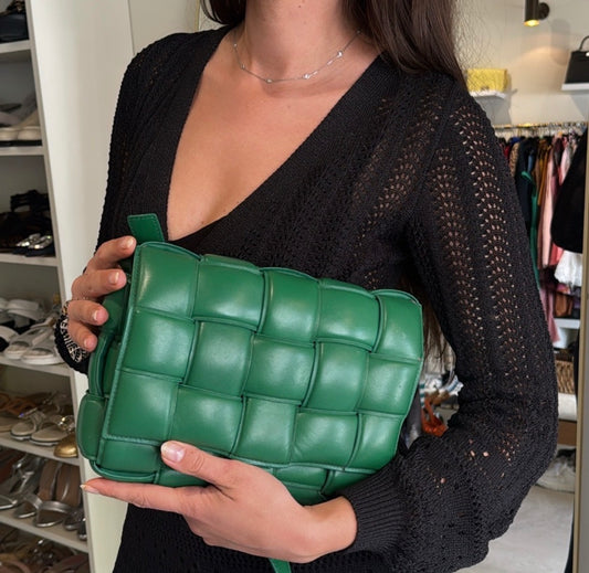 Bottega Veneta Nappa Maxi Intreccio Padded Cassette Crossbody Bag