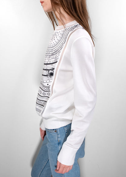 Hermès Silk Printed Sweatshirt