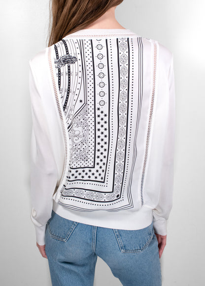 Hermès Silk Printed Sweatshirt