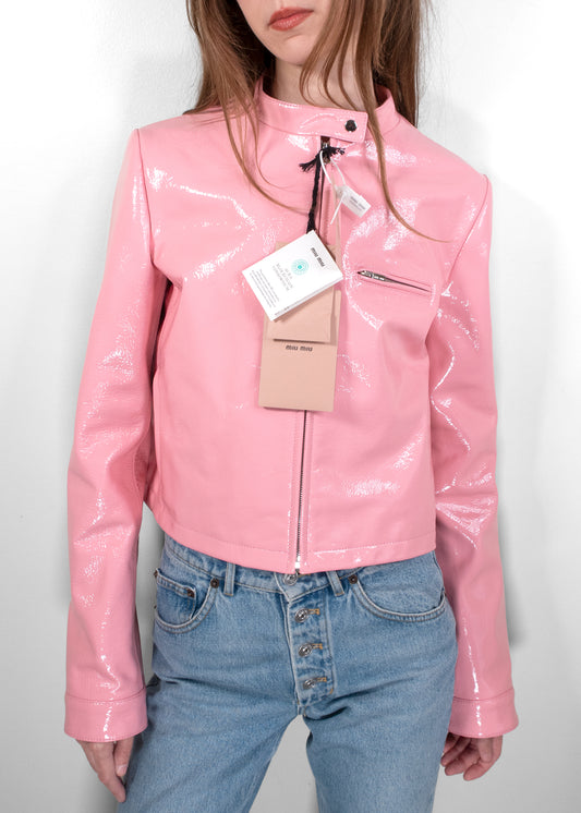 Miu Miu Pink Naplak Jacket