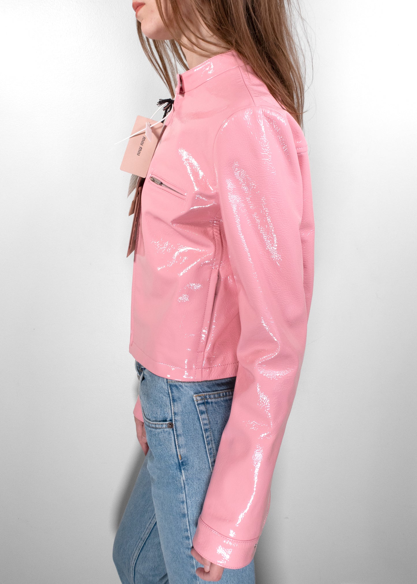 Miu Miu Pink Naplak Jacket