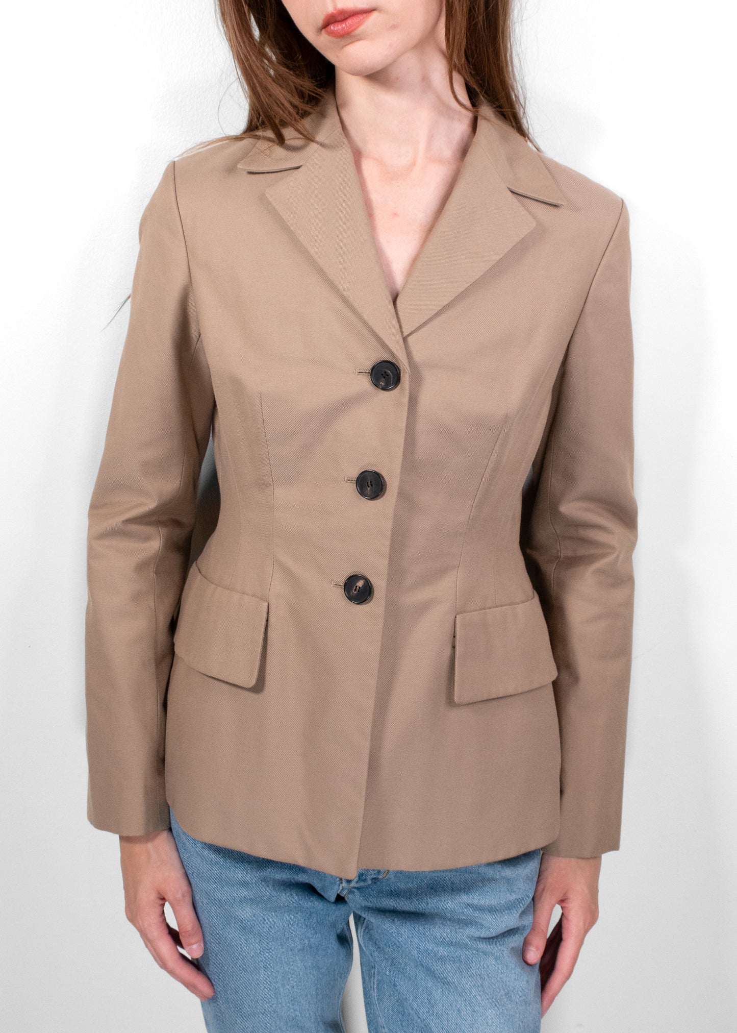 Christian Dior Beige Cotton Blazer