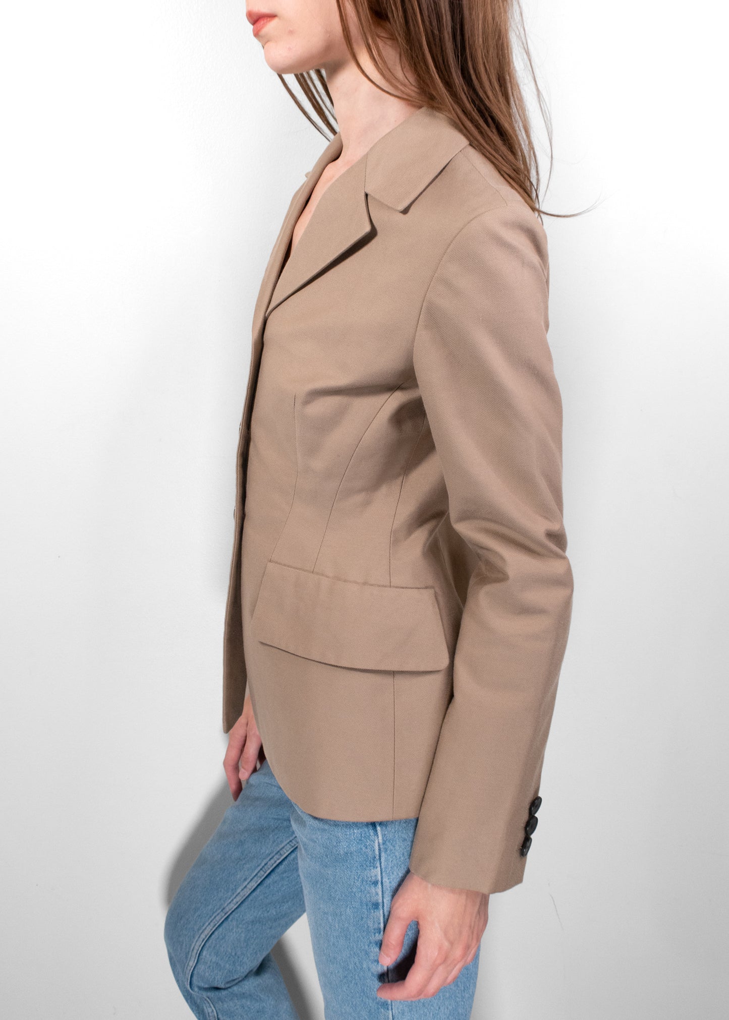Christian Dior Beige Cotton Blazer