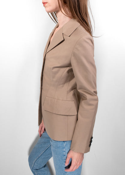 Christian Dior Beige Cotton Blazer