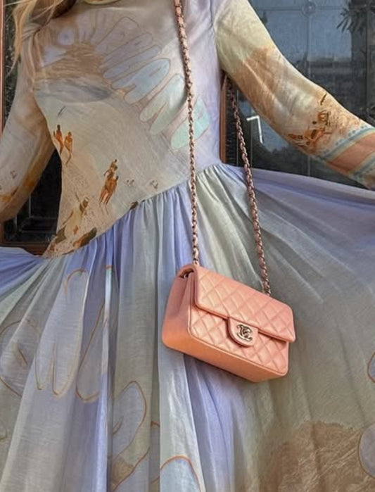 Chanel Lambskin Quilted Mini Rectangular Flap Bag