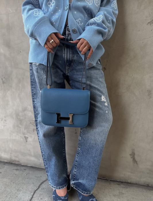 Hermès Constance 18 Evercolor Leather Crossbody