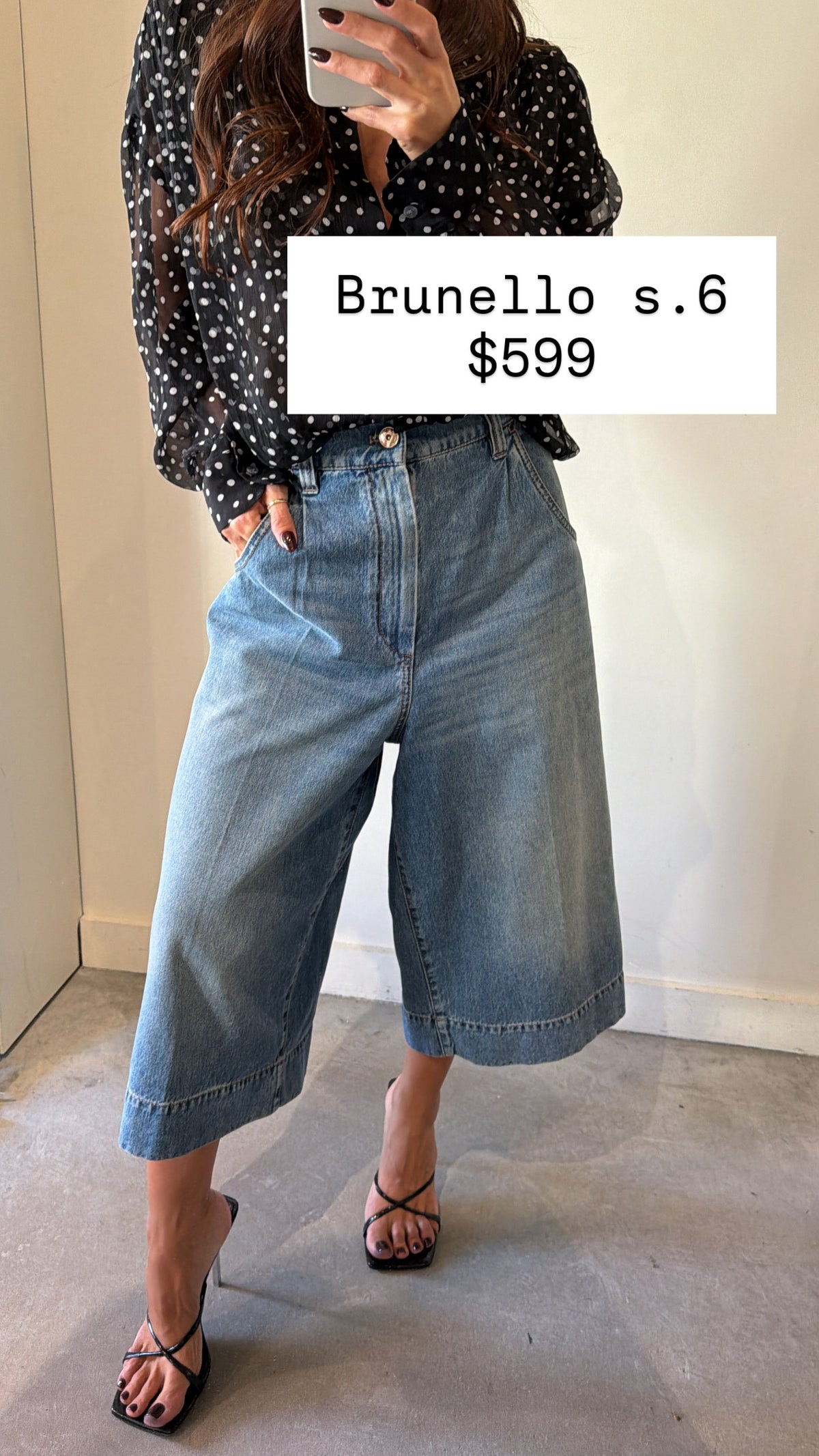 Brunello Cucinelli Denim Long Shorts Size 6