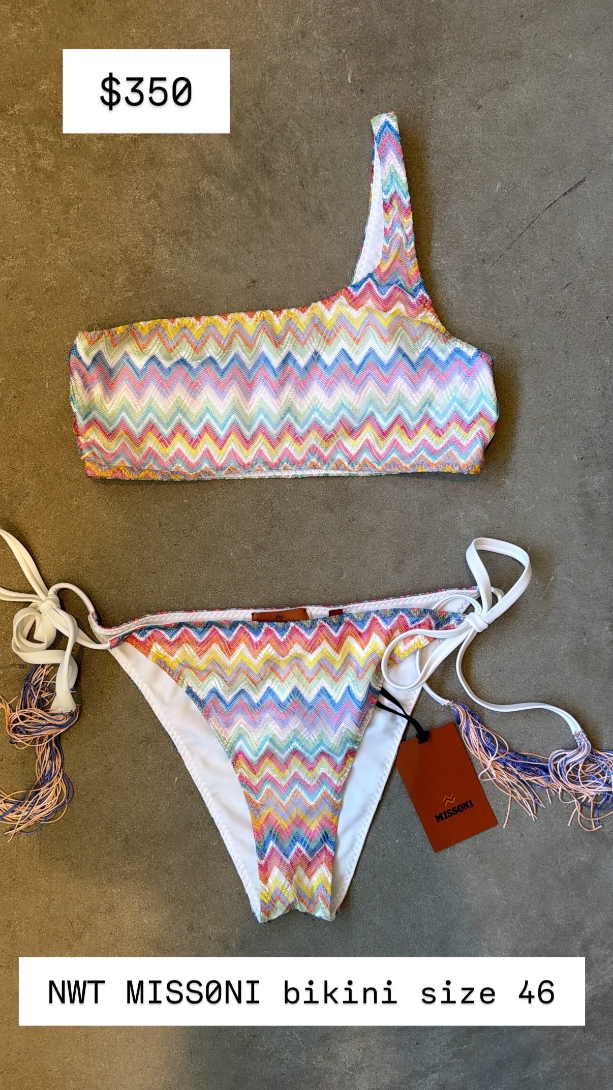 Missoni bikini new with tags