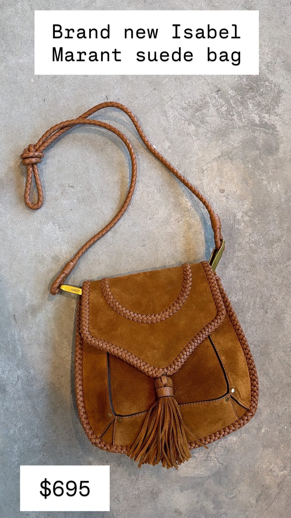 Isabel Marant suede crossbody bag