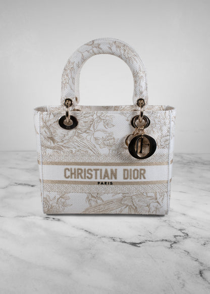 Dior White Lady D-lite Handbag