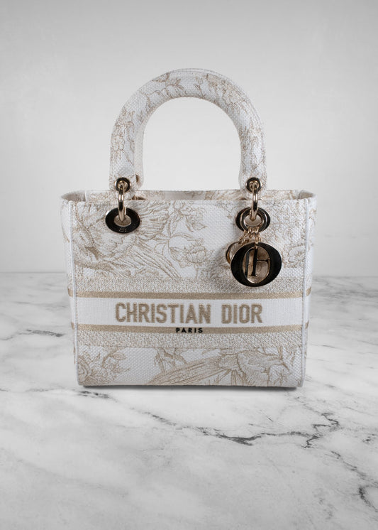 Dior White Lady D-lite Handbag