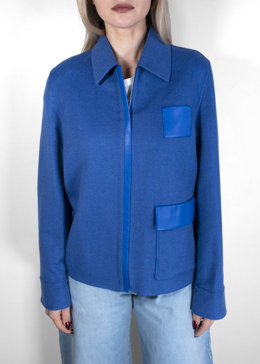 Akris Madelyn Cashmere-Silk Shirt Jacket