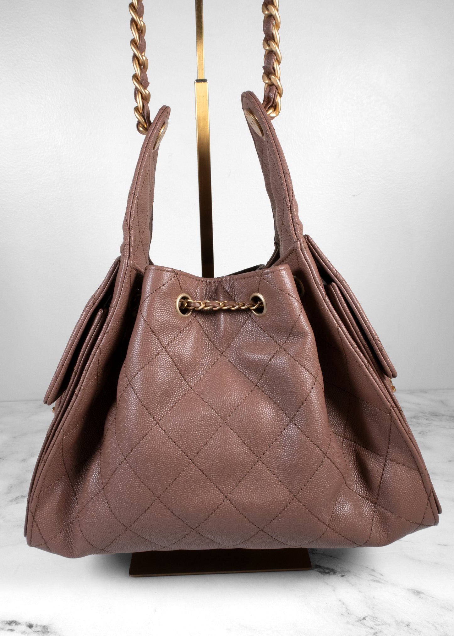 Chanel Mauve 25 Small Caviar Leather Handbag