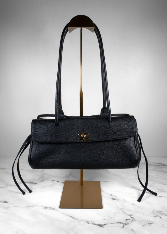 Chanel Neo Executive Caviar Leather Tote Shoulder Bag