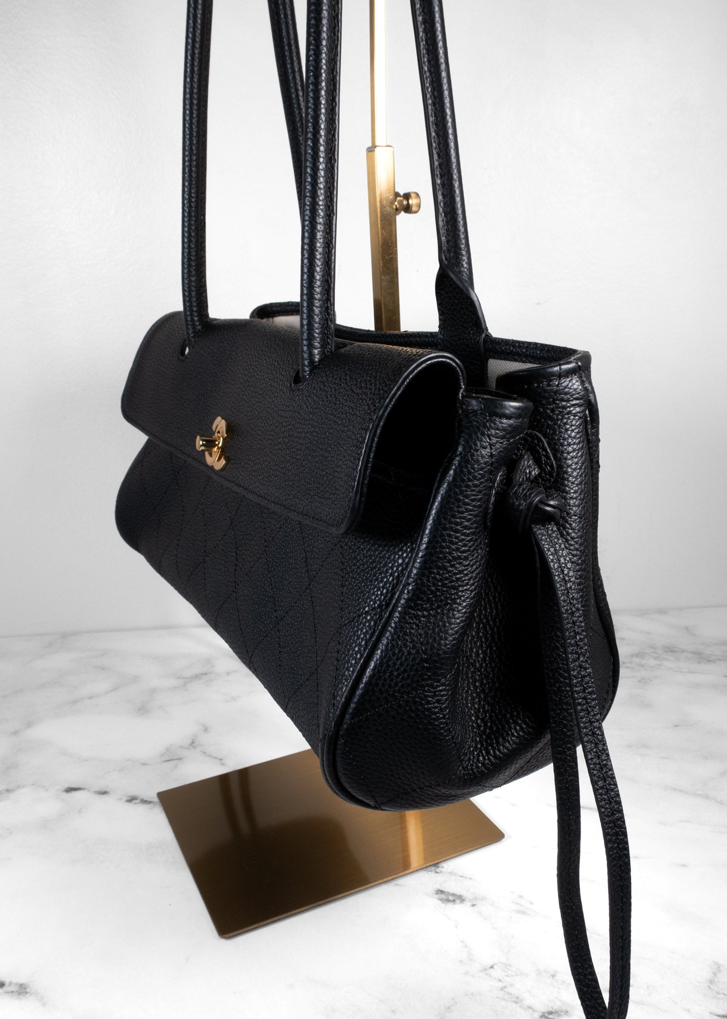 Chanel Neo Executive Caviar Leather Tote Shoulder Bag
